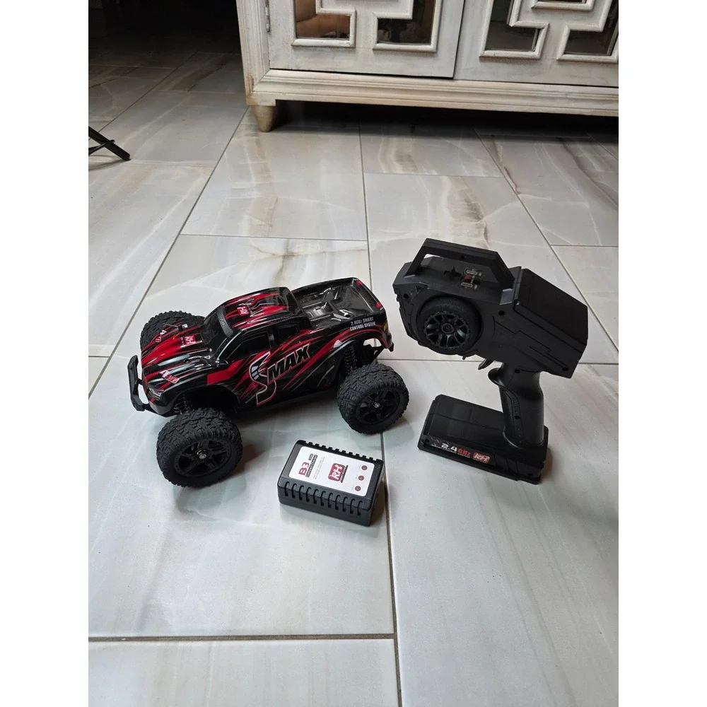 Remo Hobby‎ SMAX 1/16 4WD RC Monster Truck Red Black 2.4GHz with B3 Charger K1